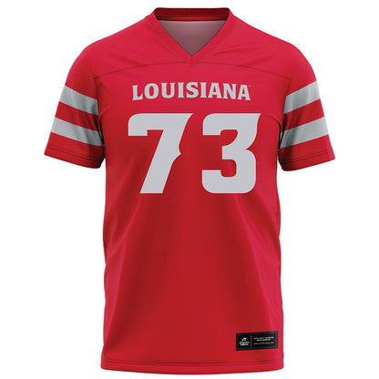 Louisiana - NCAA Football : Jayden McAllister - Red Football Jersey-0
