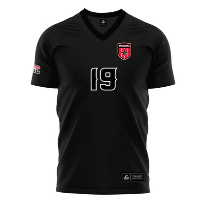 Louisiana - NCAA Women's Soccer : Sydney Byrnes - Black Soccer Jersey-0