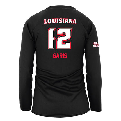 Louisiana - NCAA Women's Volleyball : Ryleigh Garis - Black Volleyball Jersey-1