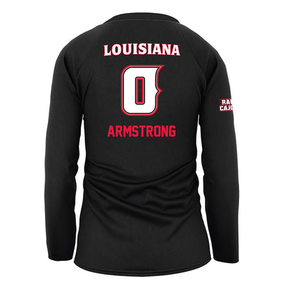 Louisiana - NCAA Women's Volleyball : Sophia Armstrong - Black Volleyball Jersey-1