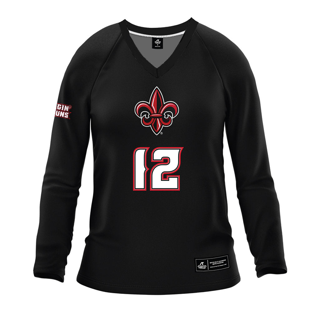 Louisiana - NCAA Women's Volleyball : Ryleigh Garis - Black Volleyball Jersey-0