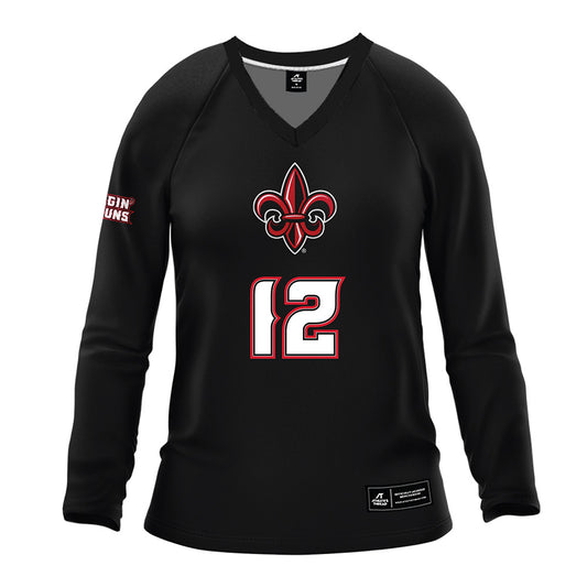 Louisiana - NCAA Women's Volleyball : Ryleigh Garis - Black Volleyball Jersey-0