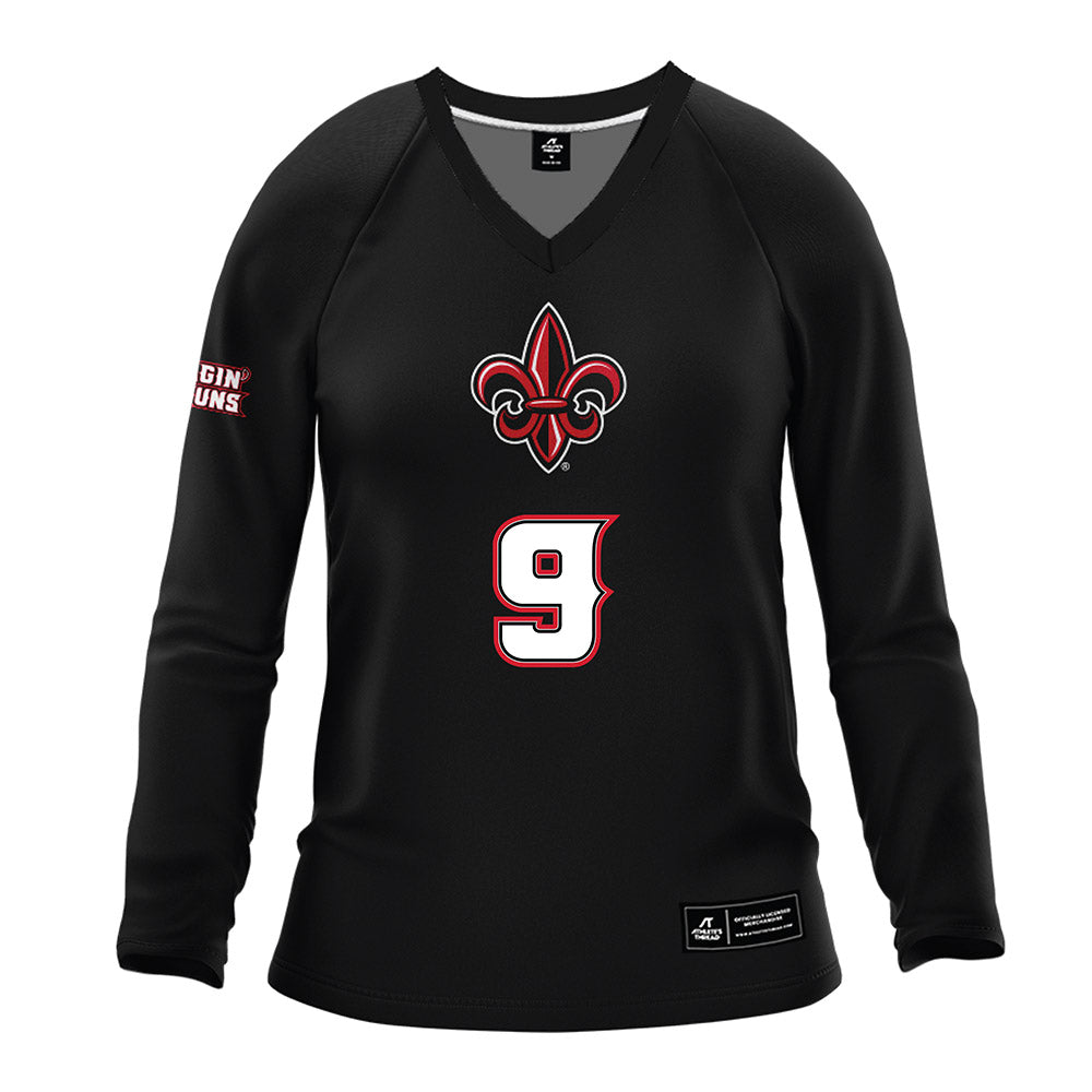 Louisiana - NCAA Women's Volleyball : Rhyan Miciotto - Black Volleyball Jersey-0