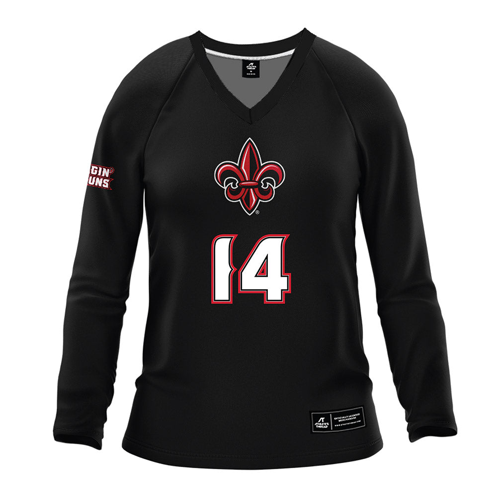 Louisiana - NCAA Women's Volleyball : Brooklyn Vigil - Black Volleyball Jersey-0