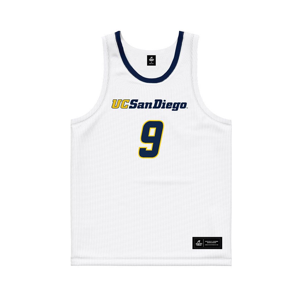 UCSD - NCAA Men's Basketball : Tom Beattie - Basketball Jersey-0