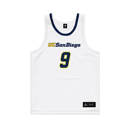 UCSD - NCAA Men's Basketball : Tom Beattie - Basketball Jersey-0