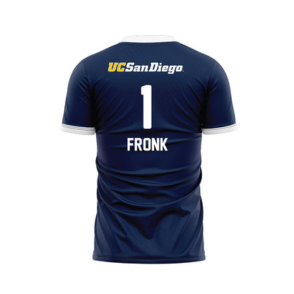 UCSD - NCAA Women's Soccer : Ginny Fronk - Soccer Jersey-1