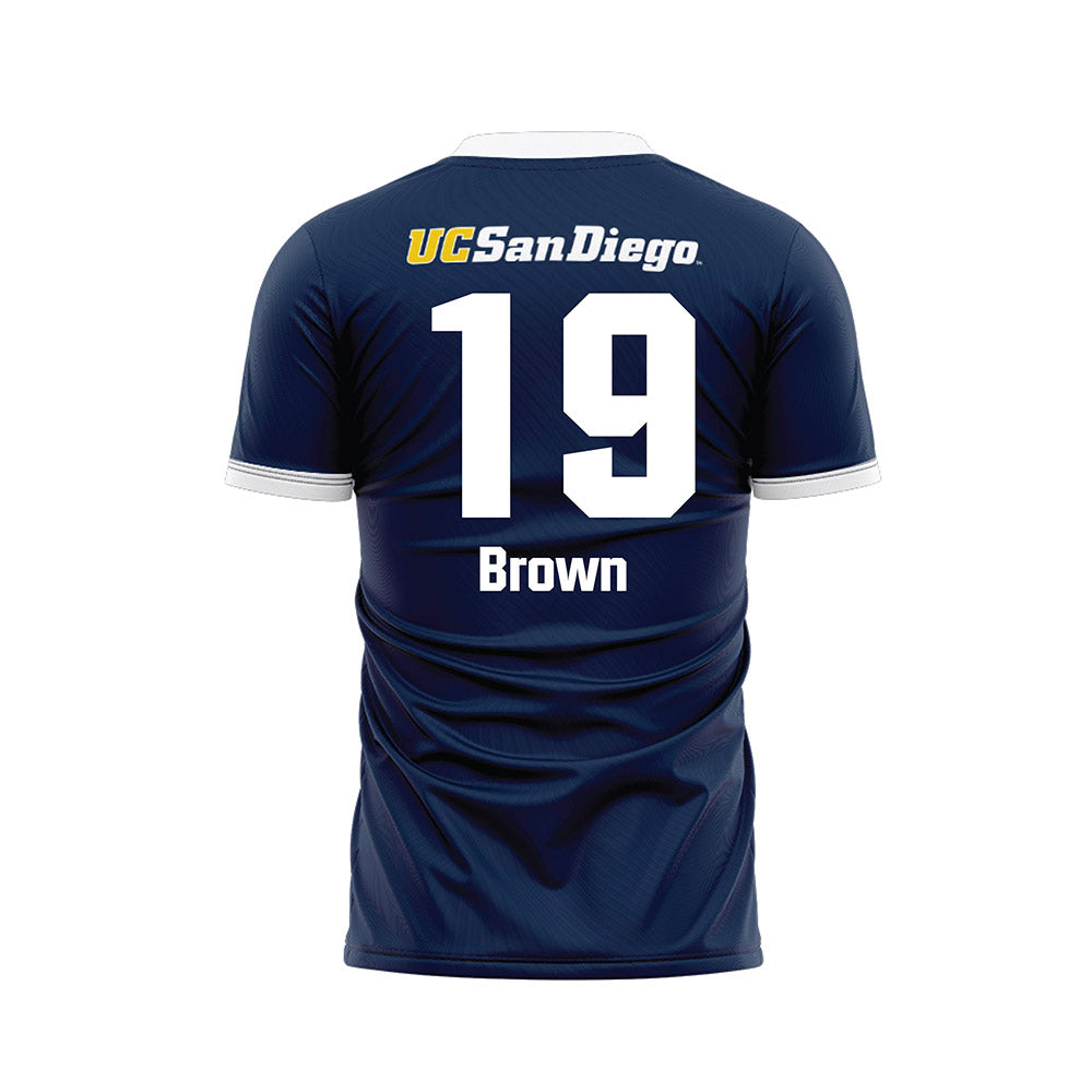 UCSD - NCAA Men's Soccer : Woody Brown - Soccer Jersey-1