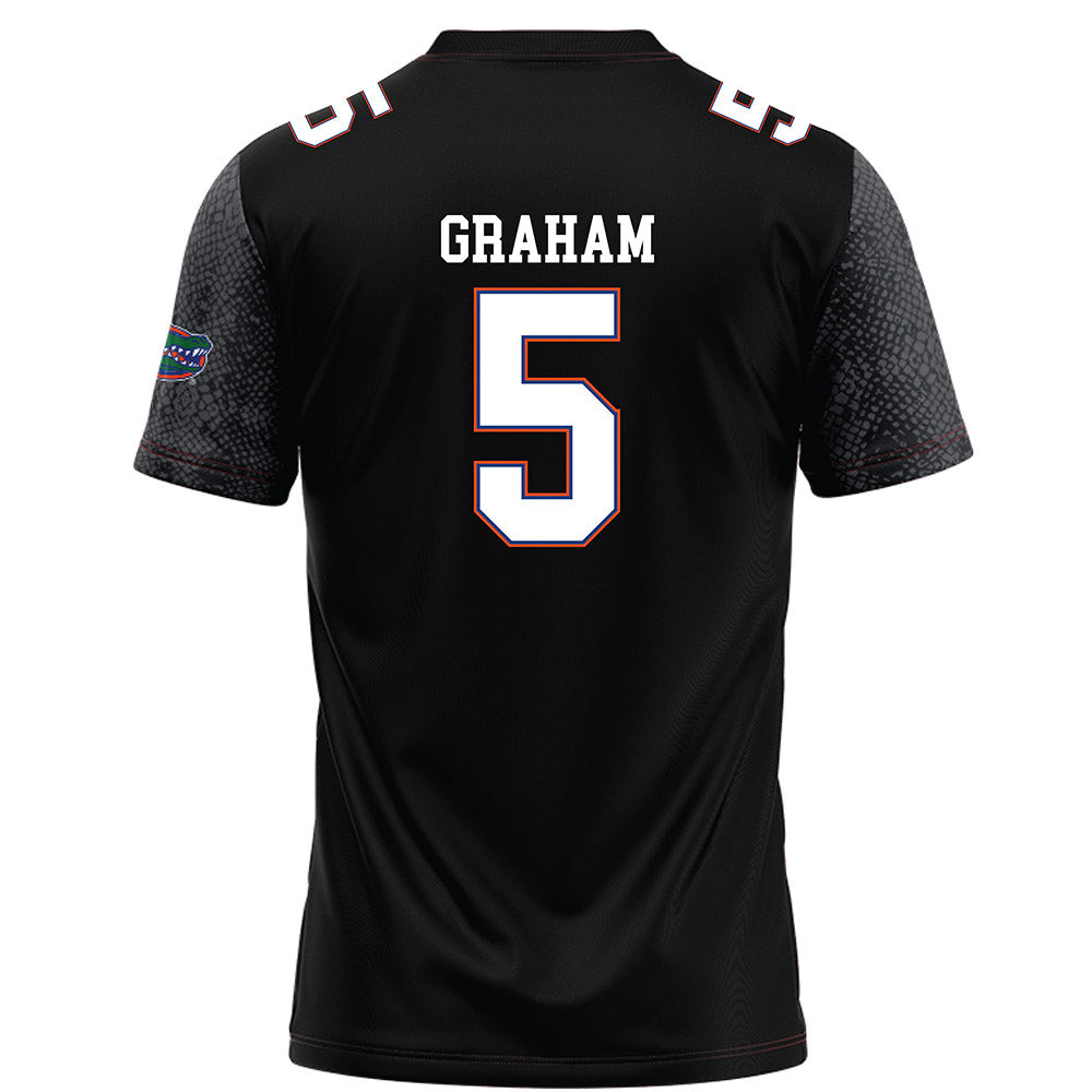 Florida - NCAA Football : Myles Graham - Black Football Jersey