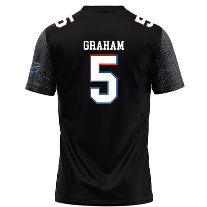 Florida - NCAA Football : Myles Graham - Black Football Jersey