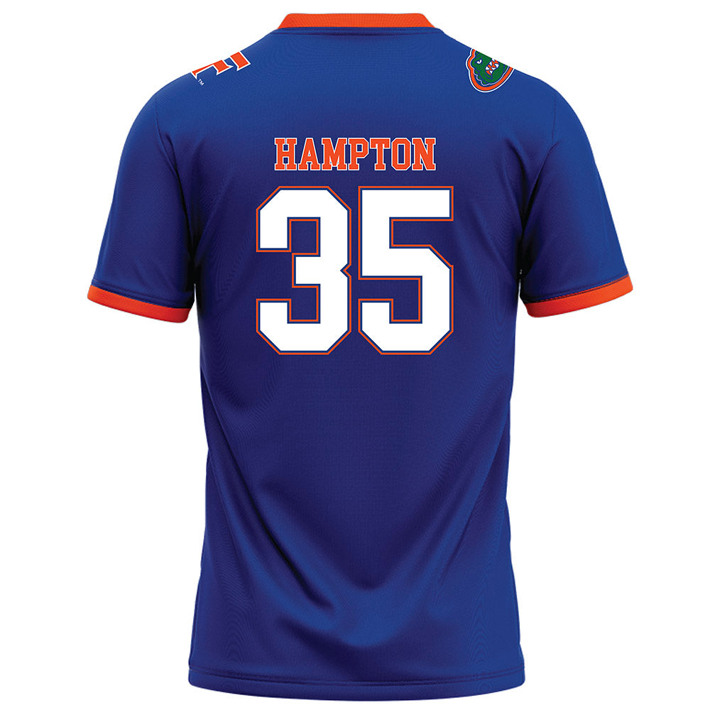 Florida - NCAA Football : DeBraun Hampton - Royal Football Jersey