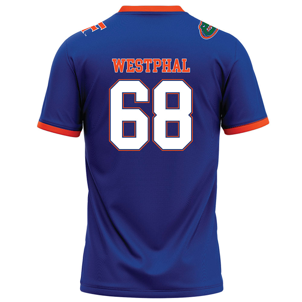 Florida - NCAA Football : Fletcher Westphal - Royal Football Jersey