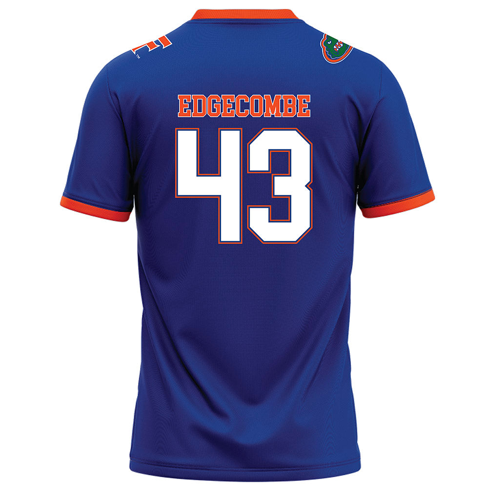 Florida - NCAA Football : Jaden Edgecombe - Royal Football Jersey