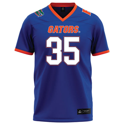 Florida - NCAA Football : DeBraun Hampton - Royal Football Jersey