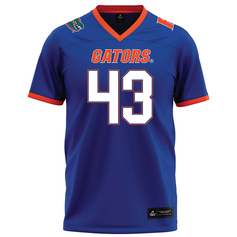 Florida - NCAA Football : Jaden Edgecombe - Royal Football Jersey