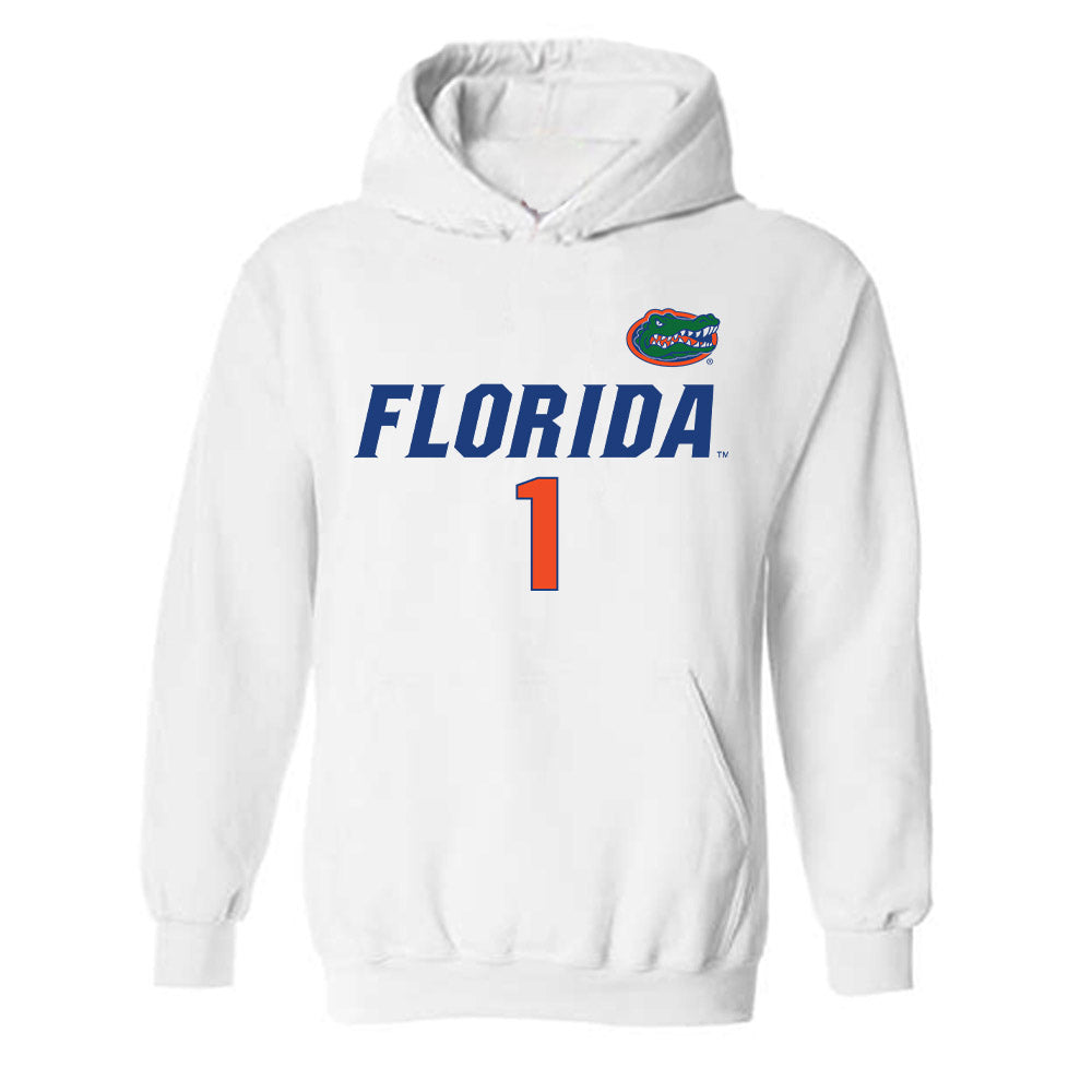 Florida - NCAA Women's Volleyball : DeAndrea McMillian - Replica Shersey Hooded Sweatshirt-0