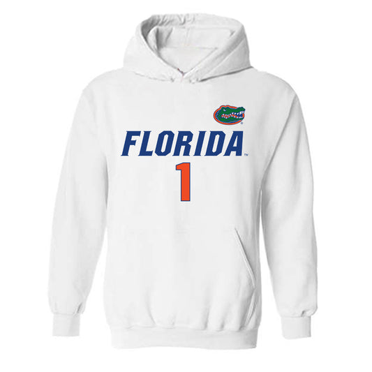 Florida - NCAA Women's Volleyball : DeAndrea McMillian - Replica Shersey Hooded Sweatshirt-0