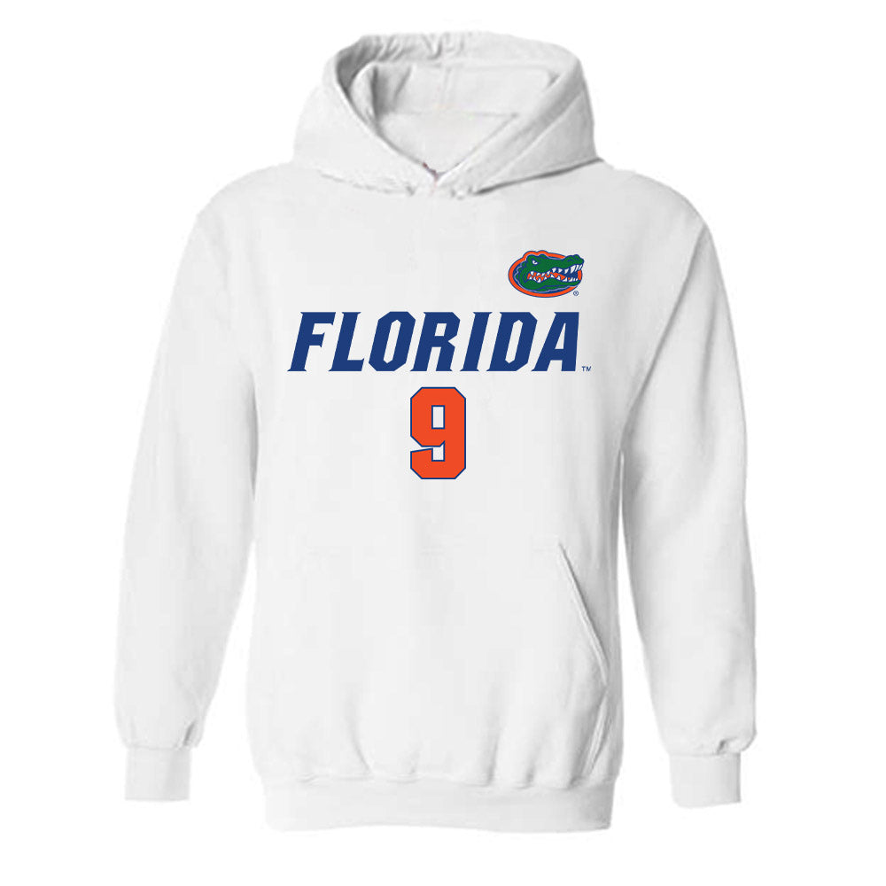 Florida - NCAA Women's Volleyball : Aniya Madkin - Replica Shersey Hooded Sweatshirt-0
