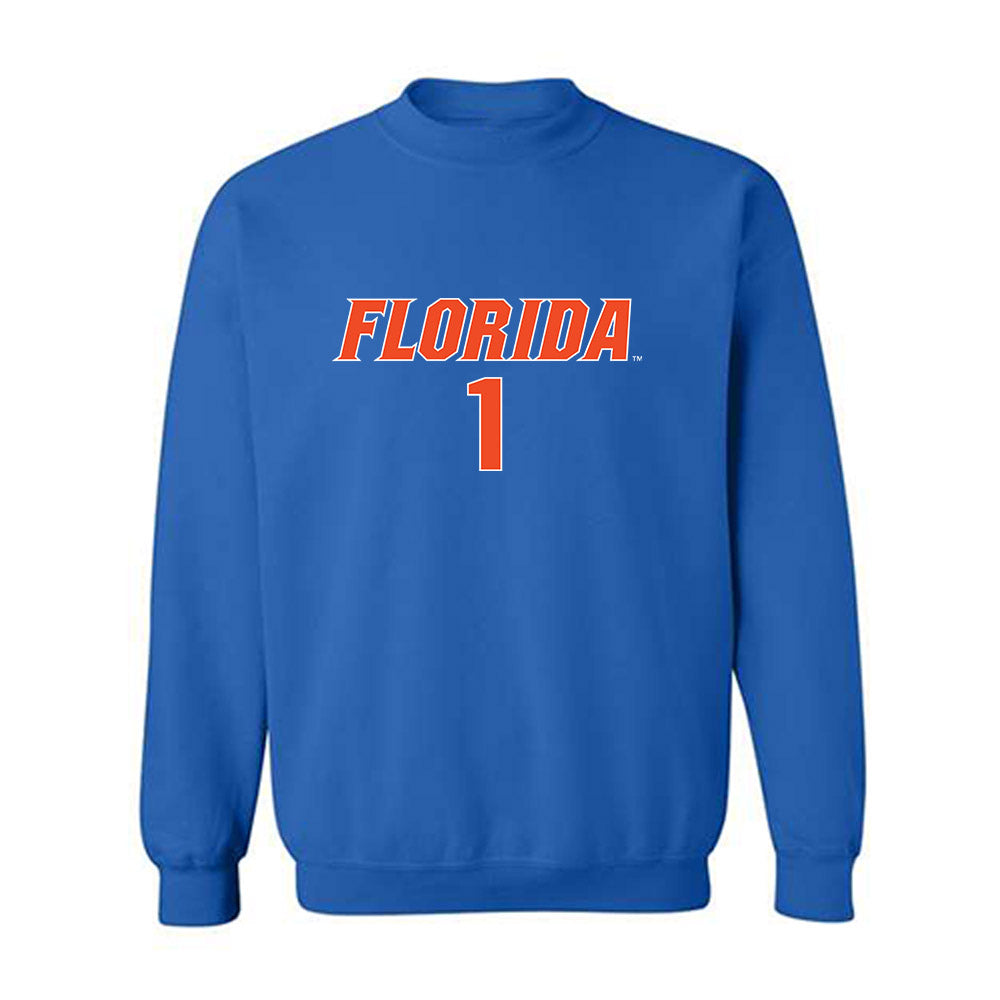 Florida - NCAA Women's Volleyball : DeAndrea McMillian - Replica Shersey Crewneck Sweatshirt-0