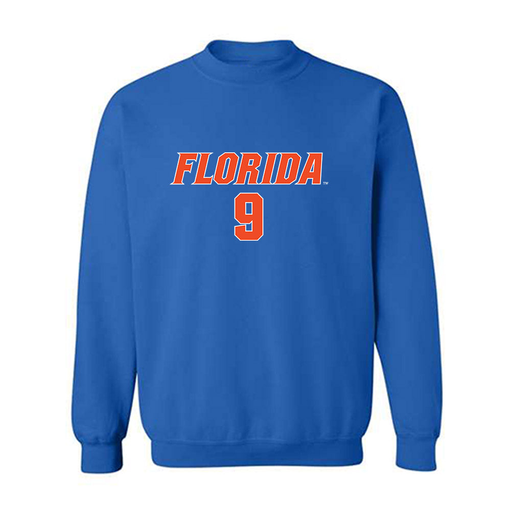 Florida - NCAA Women's Volleyball : Aniya Madkin - Replica Shersey Crewneck Sweatshirt-0