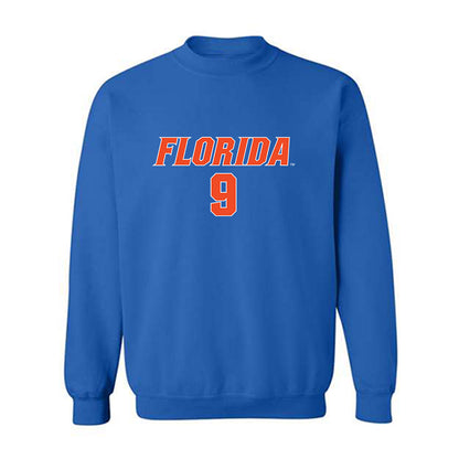 Florida - NCAA Women's Volleyball : Aniya Madkin - Replica Shersey Crewneck Sweatshirt-0