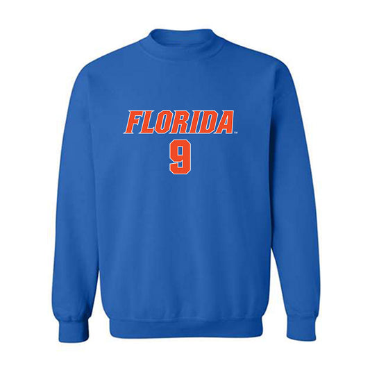 Florida - NCAA Women's Volleyball : Aniya Madkin - Replica Shersey Crewneck Sweatshirt-0