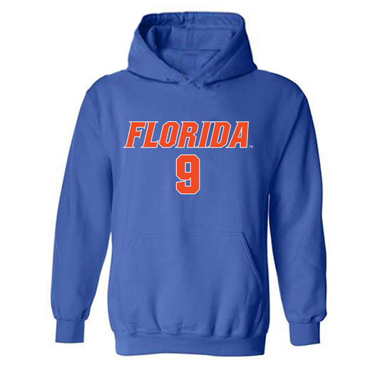 Florida - NCAA Women's Volleyball : Aniya Madkin - Replica Shersey Hooded Sweatshirt-0