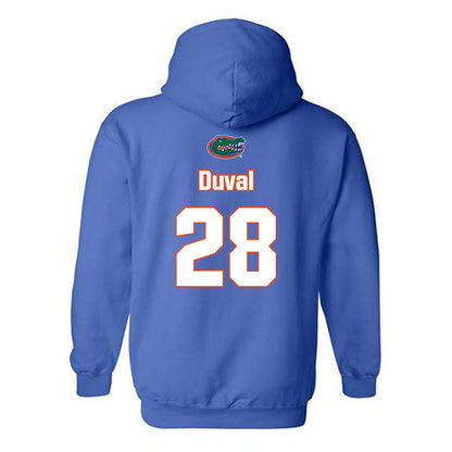Florida - NCAA Women's Soccer : Emma Duval - Replica Shersey Hooded Sweatshirt
