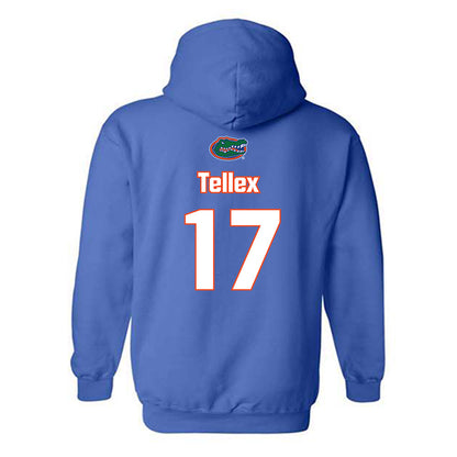 Florida - NCAA Women's Soccer : Delaney Tellex - Replica Shersey Hooded Sweatshirt