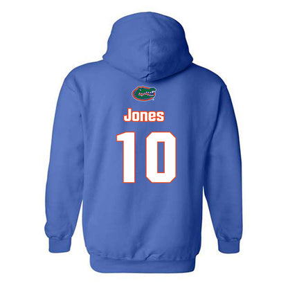 Florida - NCAA Women's Soccer : Madison Jones - Replica Shersey Hooded Sweatshirt-1