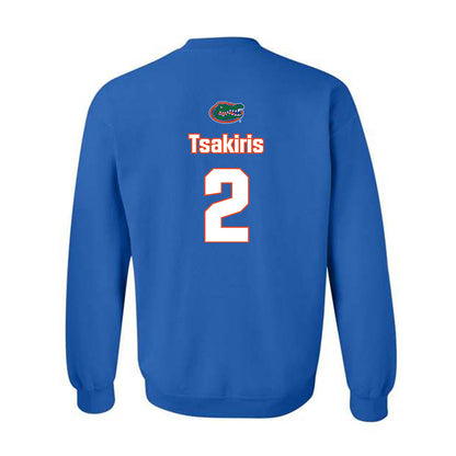 Florida - NCAA Women's Soccer : Kai Tsakiris - Replica Shersey Crewneck Sweatshirt-1