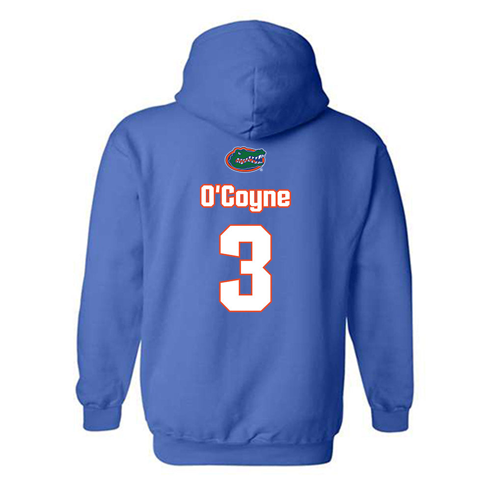 Florida - NCAA Women's Soccer : Tatum O'Coyne - Replica Shersey Hooded Sweatshirt-1