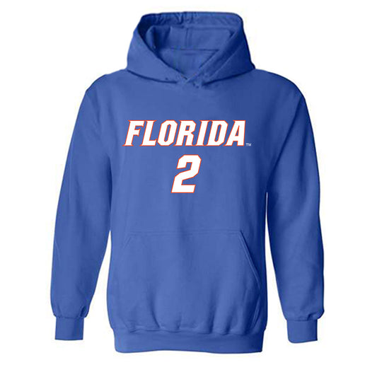Florida - NCAA Women's Soccer : Kai Tsakiris - Replica Shersey Hooded Sweatshirt-0