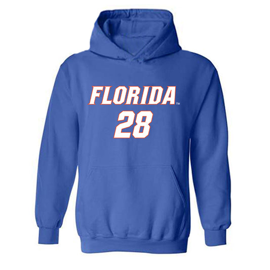 Florida - NCAA Women's Soccer : Emma Duval - Replica Shersey Hooded Sweatshirt