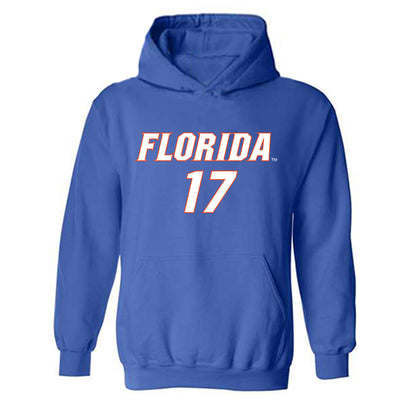 Florida - NCAA Women's Soccer : Delaney Tellex - Replica Shersey Hooded Sweatshirt