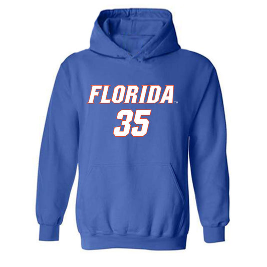 Florida - NCAA Women's Soccer : Lily Holden - Replica Shersey Hooded Sweatshirt-0