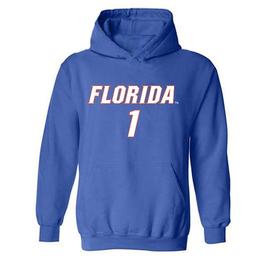 Florida - NCAA Women's Soccer : Jayden Emmanuel - Replica Shersey Hooded Sweatshirt