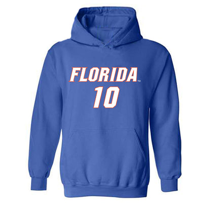 Florida - NCAA Women's Soccer : Madison Jones - Replica Shersey Hooded Sweatshirt-0