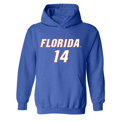Florida - NCAA Women's Soccer : Njeri Butts - Replica Shersey Hooded Sweatshirt
