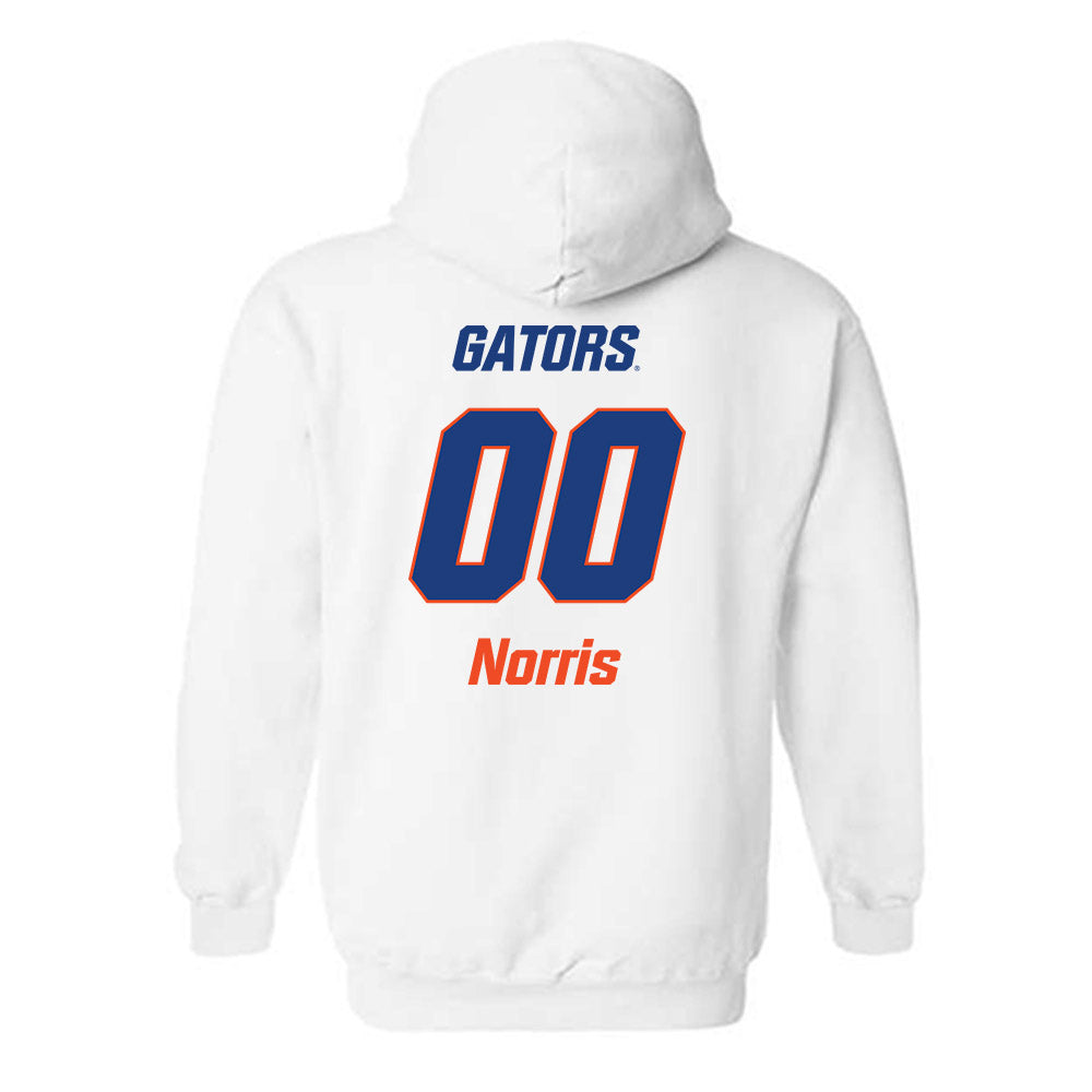 Florida - NCAA Women's Soccer : Nylah Norris - Replica Shersey Hooded Sweatshirt-1