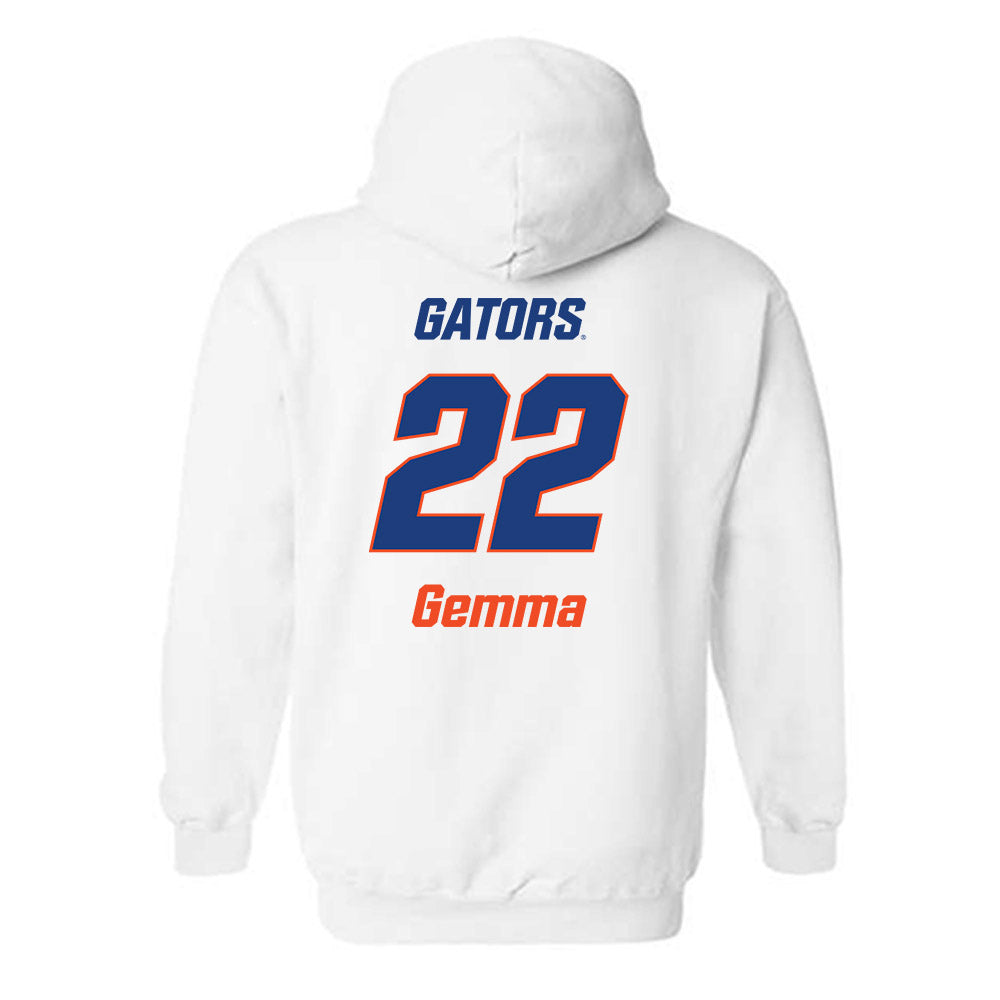 Florida - NCAA Women's Soccer : Abigail Gemma - Replica Shersey Hooded Sweatshirt-1