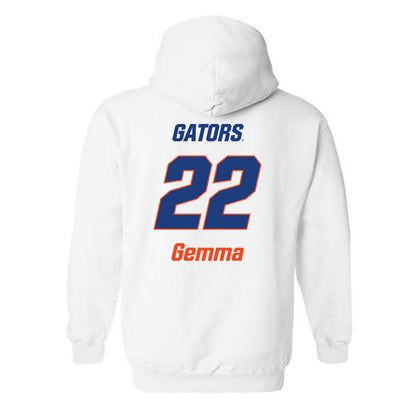 Florida - NCAA Women's Soccer : Abigail Gemma - Replica Shersey Hooded Sweatshirt-1
