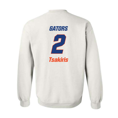 Florida - NCAA Women's Soccer : Kai Tsakiris - Replica Shersey Crewneck Sweatshirt-1