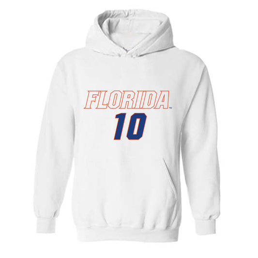 Florida - NCAA Women's Soccer : Madison Jones - Replica Shersey Hooded Sweatshirt-0