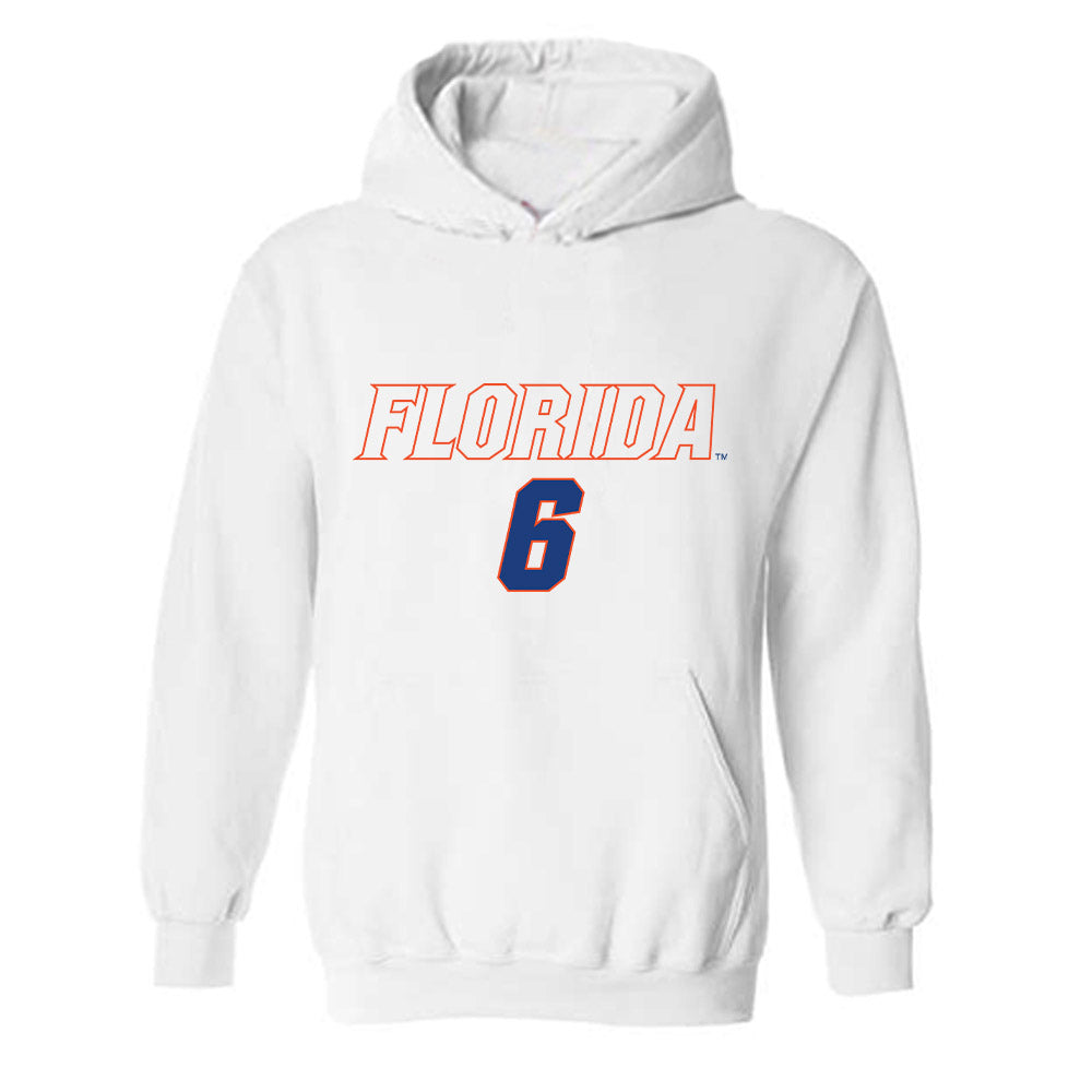 Florida - NCAA Women's Soccer : Avery Upton - Replica Shersey Hooded Sweatshirt