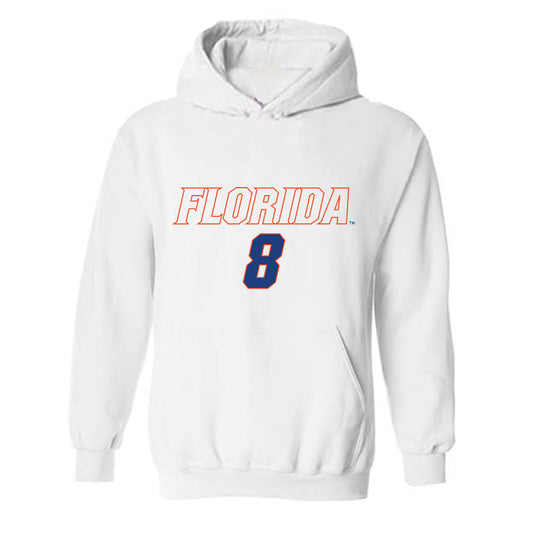 Florida - NCAA Women's Soccer : Charlotte McClure - Replica Shersey Hooded Sweatshirt-0