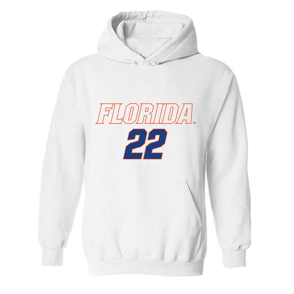 Florida - NCAA Women's Soccer : Abigail Gemma - Replica Shersey Hooded Sweatshirt-0