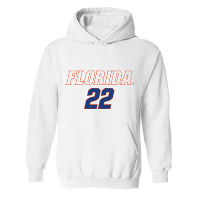 Florida - NCAA Women's Soccer : Abigail Gemma - Replica Shersey Hooded Sweatshirt-0