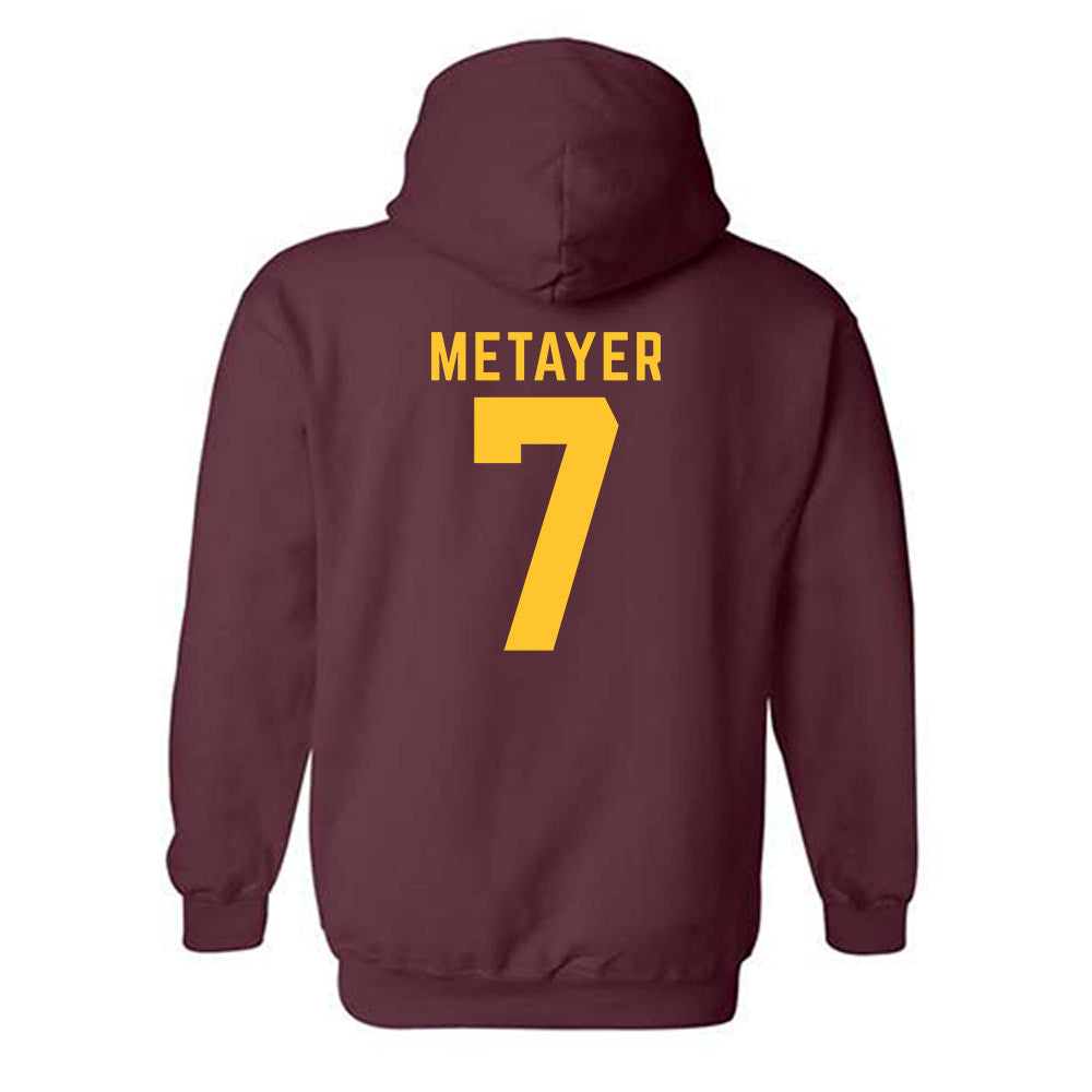 Arizona State - NCAA Football : Chamon Metayer - Classic Shersey Hooded Sweatshirt-1