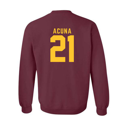 Arizona State - NCAA Softball : Yannixa Acuna - Classic Shersey Crewneck Sweatshirt-1